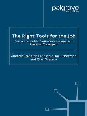 cover image of The Right Tools for the Job